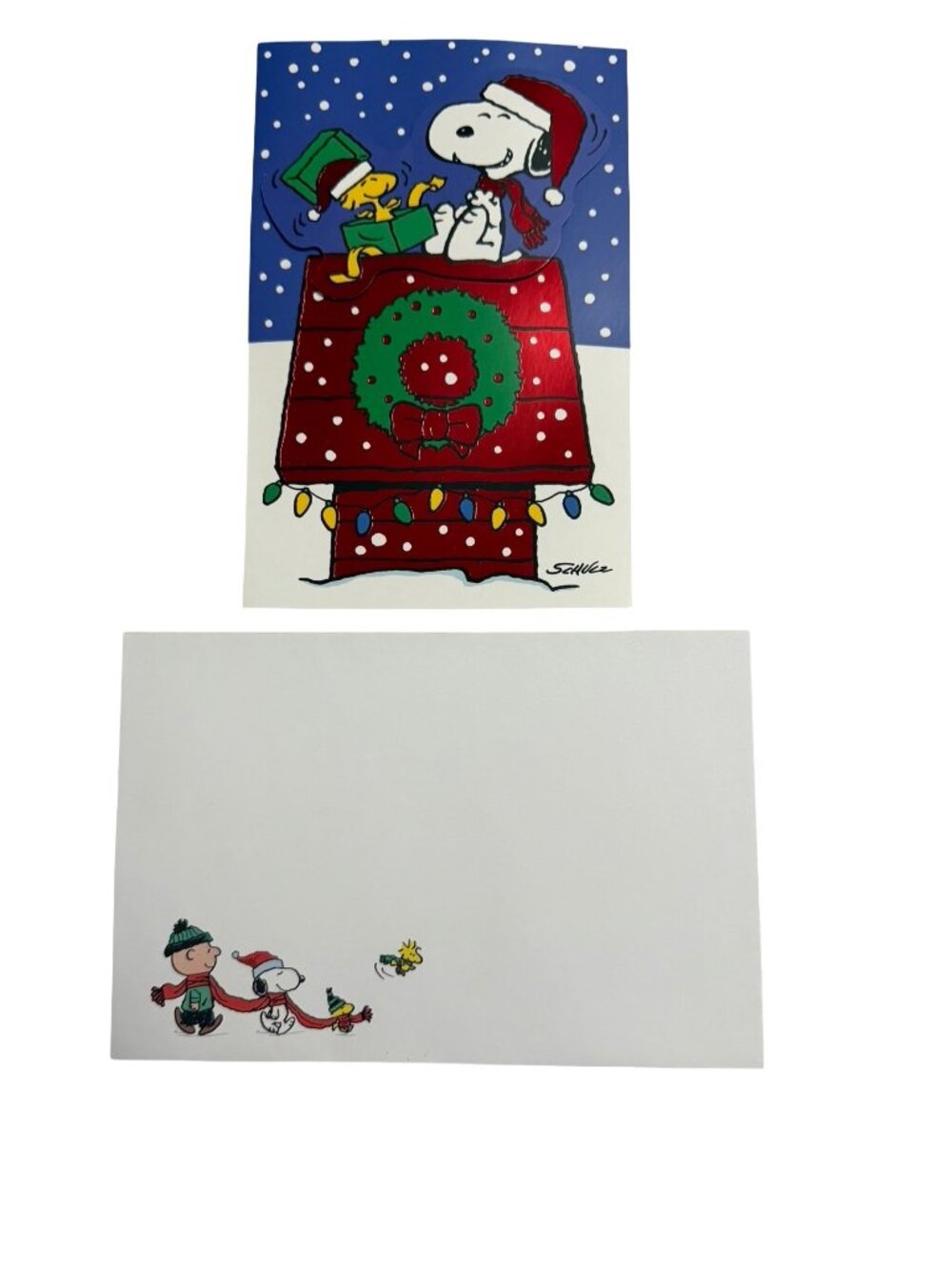 Hallmark Peanuts Snoopy Woodstock Christmas Cards and Envelopes 20 Count